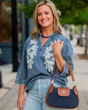 Caroline Hill Leighton Crossbody Navy