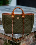 Caroline Hill Missy tote in Olive
