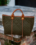 Caroline Hill Missy tote in Olive