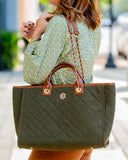Caroline Hill Missy tote in Olive