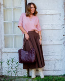 Caroline Hill Betsy Tote burgandy