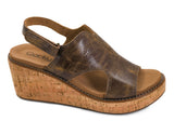 Corkys Footwear Darlin sandal in cognac brown