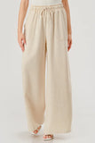 Ivory drawstring pants