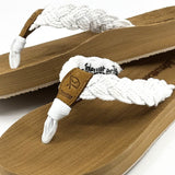 tidewater sandal flip flop white
