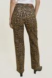 Judy Blue Leopard Classic Straight leg jeans
