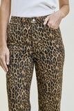 Judy Blue Leopard Classic Straight leg jeans