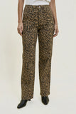 Judy Blue Leopard Classic Straight leg jeans