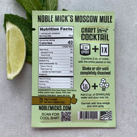 Moscow Mule single serve drink mix by Noble Mick's