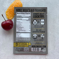 Noble Mick's Old fashioned craft cocktail