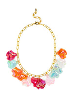 Lucy Necklace iridescent petals Multiple Color Options