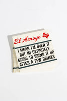 Pack of cards with humorous text design on a white background