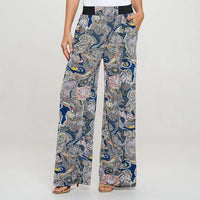 Magic Pants navy paisley print