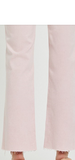 Light pink pants with a white background