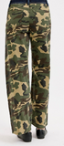 Risen Slouchy wide straight jeans Camo
