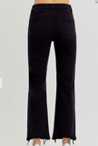 Risen Black High Rise Crop Straight Pants