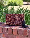 leopard print clutch purse
