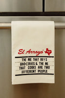 el arroyo tea towel two different people