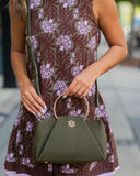 Caroline Hill Brooks Bag with Rings Olive
