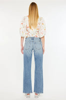 Kan Can Mid  Rise  true straight jeans medium wash