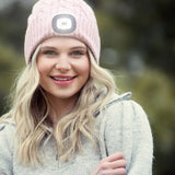Nova Night Scope Pom beanie Hat Black, Pink or White