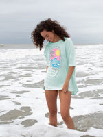 simply southern boxy tshirt model