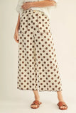 wide leg polka dot pants 