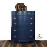 dixie belle paint  bunker hill blue dresser