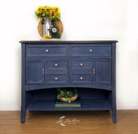 dixie belle chalk mineral paint bunker hill blue furniture