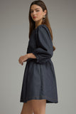 Dark Denim long sleeve dress