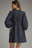 Dark Denim long sleeve dress