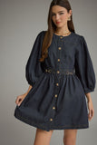 Dark Denim long sleeve dress