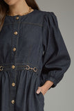 Dark Denim long sleeve dress