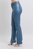 Judy Blue Faux Leather Tummy Control Bootcut jeans