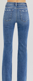 Risen Tummy Control High Rise Straight Jeans