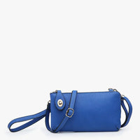 jen and co royal blue kendall crossbody wristlet