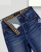 Risen Flare High Rise Dark Wash Jeans