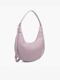 Jen and Co Alex crescent shoulder bag vegan Light Mauve
