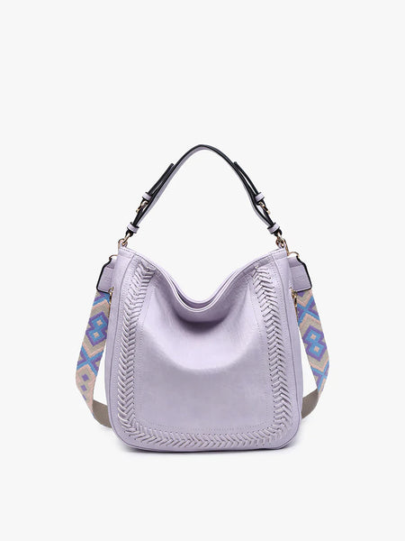 Jen and Co Aris Small Hobo Purse in Lavender