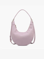 Jen and Co Alex crescent shoulder bag vegan Light Mauve