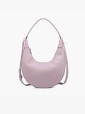 Jen and Co Alex crescent shoulder bag vegan Light Mauve