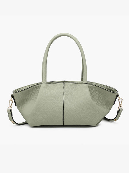 Jen and Co Karen vegan baguette Bag Light Sage