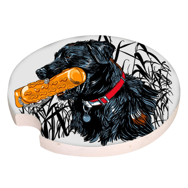 Car Coasters Black lab