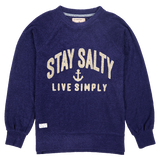 Simply Southern Stay Salty terry  sweatshirt